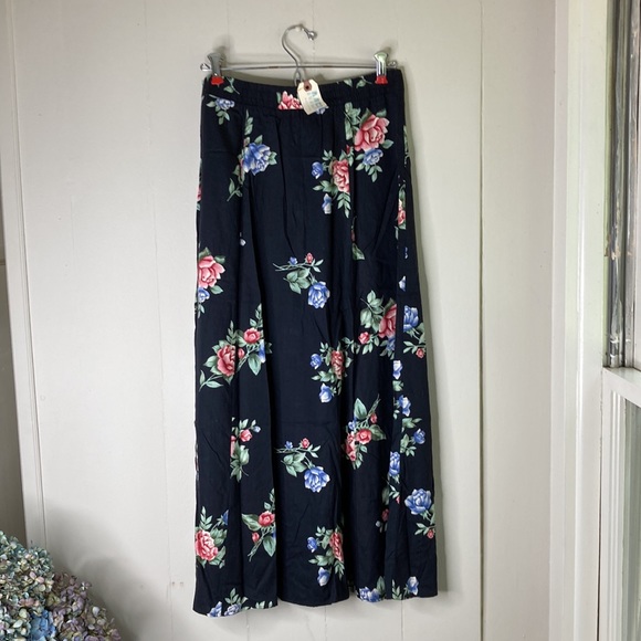 Vintage Deadstock a line paneled button down floral skirt new never worn - Picture 2 of 9
